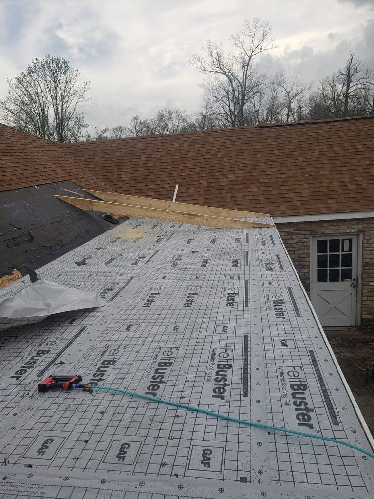 Synthetic roofing underlayment installed and fastened